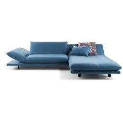 Bullfrog Ecksofa 1044 Beo Stoff Blau Taubenblau 302 x 182 cm