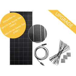 OSNATECH Ergänzungsmodul Mini-PV-Upgrade Flex 310W-1 "Balkonkraftwerk" Balkon-Solaranlage