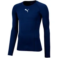 Puma Liga Baselayer Tee LS Technical Shirt, Herren, Blau (Peacoat), XL