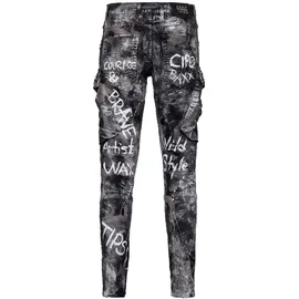 Cipo & Baxx Regular Fit Schwarz 34/32