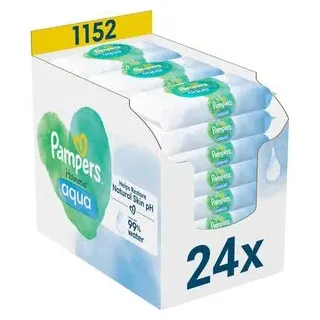 Pampers Harmonie Aqua Feuchttücher 1152 Stück (24x 48 Stück)