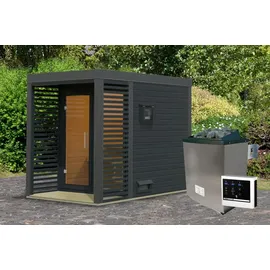 Karibu Ares 1 inkl. 9 kW Ofen + ext. Steuerung