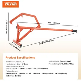 Vevor Fällheber 1219 mm