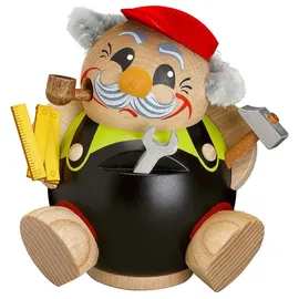 Seiffener Volkskunst eG Seiffener Volkskunst Kugelräucherfigur Heimwerker 11 cm
