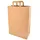 Papstar 50 Tragetaschen, Papier 44 cm x 32 cm x 17 cm braun mit Tragegriff