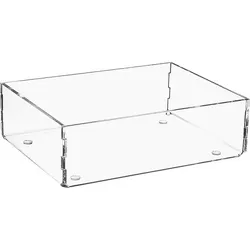 Sortierbox aus Plexiglas transparent, 1 Fach, 160 x 120 x 50 mm - 93 156 18