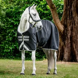 Horseware Ireland Outdoordecke 50g Amigo Bravo 12 Turn Out Weidedecke Black/Titanium Grey & Silver 130 (6'0)