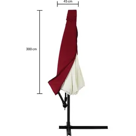 DEUBA Abdeckung für 3m Ampelschirm Polyester Rot