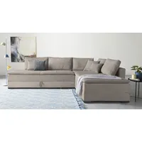 Home Affaire Ecksofa L-förmig Cord 3-Sitzer Braun