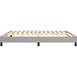 vidaXL Boxspringbett 180 x 200 cm Hellgrau