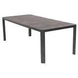 Lesli Living Castilla Gartentisch 220 x 100 x 74 cm Schwarz