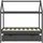 vidaXL Kinderbett mit Schublade 70 x 140 cm Kiefer massiv dunkelgrau