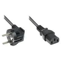 Good Connections Kaltgerätekabel 1,5m 3pol. gewinkelt auf Kaltgerätestecker