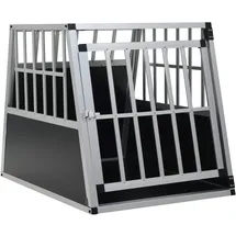 vidaXL Hundetransportbox 65 x 91 x 69,5 cm Silber