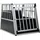 vidaXL Hundetransportbox 65 x 91 x 69,5 cm Silber