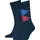 Tommy Hilfiger Check Socken-Sets 2er Pack Blau/Rot 39-42