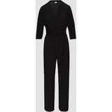 S.Oliver - Jumpsuit in Wickel-Optik, Damen, schwarz, 40