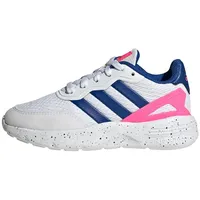 Adidas Nebzed Lifestyle Lace Running Shoes Laufschuhe, FTWR White/Royal Blue/Pink