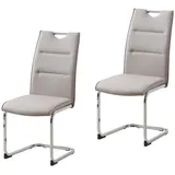 Hti-Living Schwingstuhl PU Cappuccino