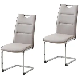 Hti-Living Schwingstuhl PU Cappuccino
