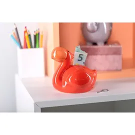LEONARDO Spardose Bambini - Flamingo Keramik Rot