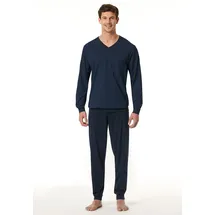 SCHIESSER Pyjama Comfort Essentials Blau M (50)