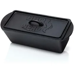 BBQ-Nerd© Kleine Brotbackform 3 L - Gusseisen Kastenform mit Deckel - für den Ofen, Grill, Feuer - Brottopf Dutch Oven für Hackbraten Fleischkäse Brot