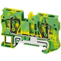 Schneider Electric NSYTRR62PE Linergy Erdungsklemme, 6mm2, eine Ebene, 1x1, Feder, grün-gelb