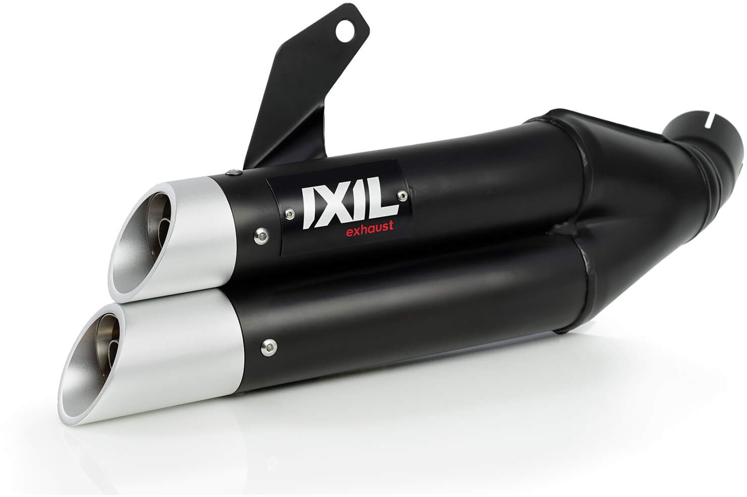 IXIL Hyperlow black XL Endschalldämpfer für Kawasaki Z 125 18-, Z 125 Ninja, 19-, Dualexit, schwarz