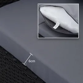 MeXo Lounge-Set 4-tlg. schwarz