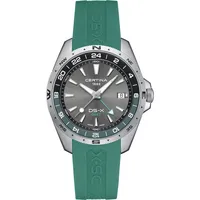 Certina C047.452.17.081.00 Herrenuhr Quarz DS-X GMT Salbeigrün/Grau