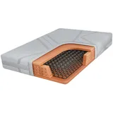 MKS Federkernmatratze, Hellgrau, Textil, H3, Füllung: Schaumstoff, Rechteckig, 90x200 cm, Oeko-Tex®, atmungsaktiv, Bezug abnehmbar/waschbar, wendbar, schadstoffgeprüft, Schlafzimmer, Matratzen Shop, Matratzen