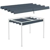 Outsunny Ersatzdach für 3 x m Gartenpavillons grau 286L x 245B x 16H cm