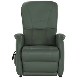 HIMOLLA Fernsehsessel 7568 Leder 77 x 110 x 93 cm Grün elektrisch
