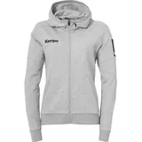 Kempa Status Kapuzenjacke Damen grau melange XL