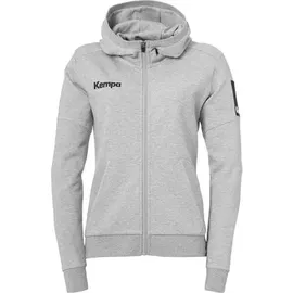 Kempa Status Kapuzenjacke Damen grau melange XL