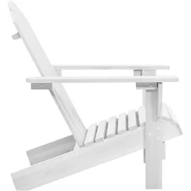 vidaXL Gartenstuhl 70,5 x 96 x 92 cm weiß