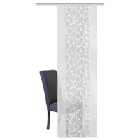 Home fashion Schiebevorhang Jacquard, Polyester, Weiß, 245 x 57