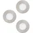 1 3er Set Einbaustrahler Ø 8,5 cm Metallguss Kunststoff
