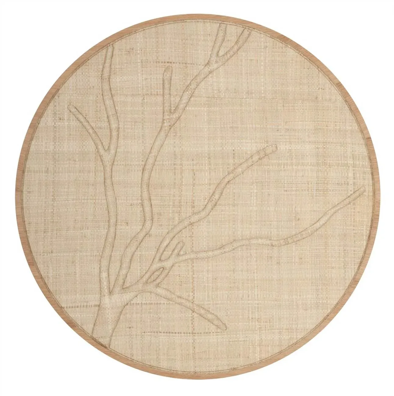 Wandpaneel Jungle aus Holz, modern und naturbelassen, 85x85 cm, für stilvolle Wandgestaltung