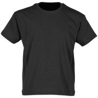KIDS ORIGINAL T - leichtes Rundhalsausschnitt T-Shirt für Kinder in versch. Farben und Größen, schwarz, 128