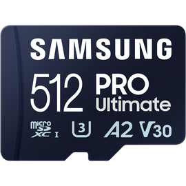 Samsung PRO Ultimate 512 GB microSD-Speicherkarte mit USB-Kartenleser