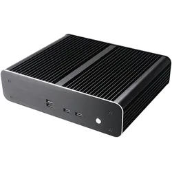 Akasa Euler TX, Small Form Factor (SFF), PC, Schwarz, Mini-ITX, Aluminium, Kupfe