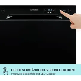 Klarstein Mini-Geschirrspüler für 6 Geschirrspüler UV-Licht freistehend 1380W