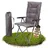 BigDean Campingstuhl Bequemer Grau