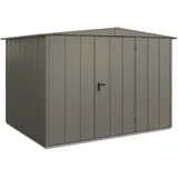 Hörmann Metall-Gerätehaus Berry Modern mit Satteldach Typ 3, 324 x 248 cm,quarzgrau,8 m2