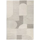 Wecon Home Webteppich Mats, Creme, Beige, Textil, geometrisch, rechteckig, 160x230 cm, für Fußbodenheizung geeignet, in verschiedenen Größen erhältlich, pflegeleicht, Teppiche & Böden, Teppiche, Webteppiche