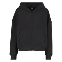 URBAN CLASSICS Jacquard Velvet Oversized Reißverschlusspullover Black L