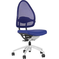 Topstar Design-Bürodrehstuhl mit Netzrücken, Höhe 550 mm, royalblau