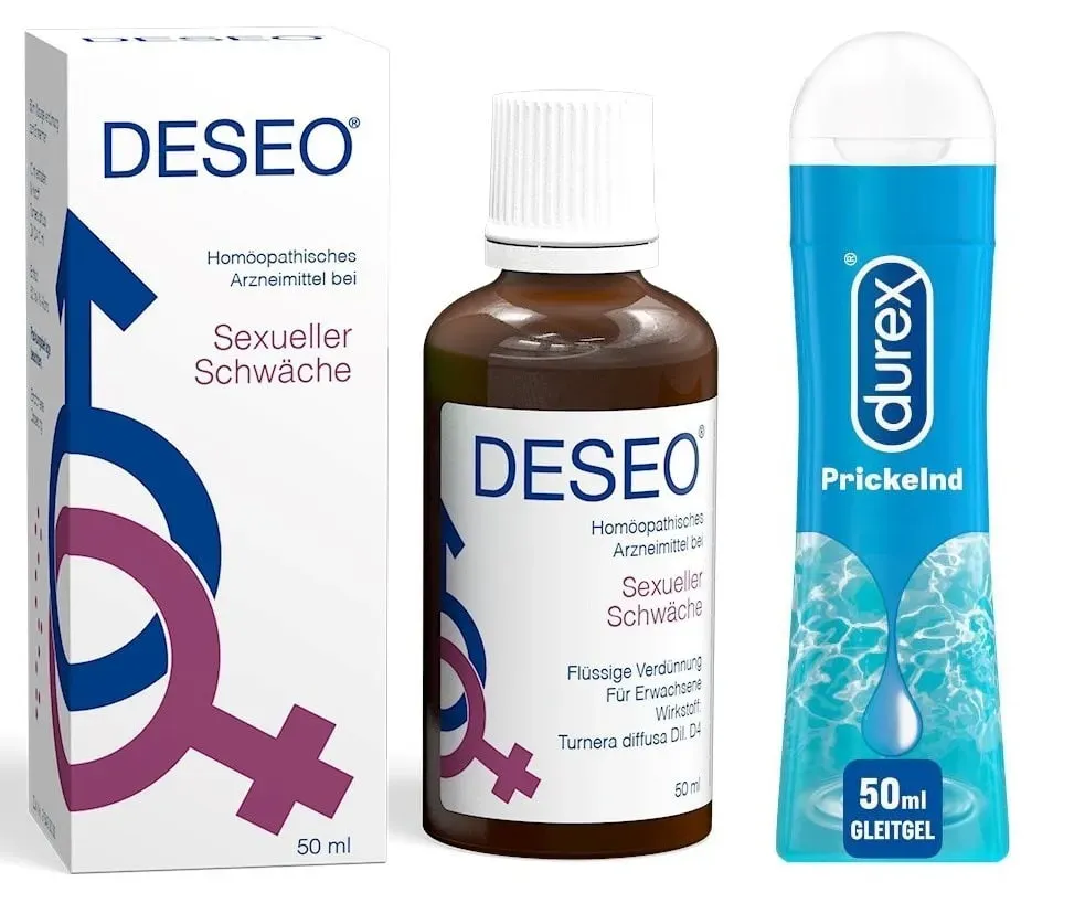 Deseo+DUREX Play Prickelnd Gleitgel Set 1 Sparset